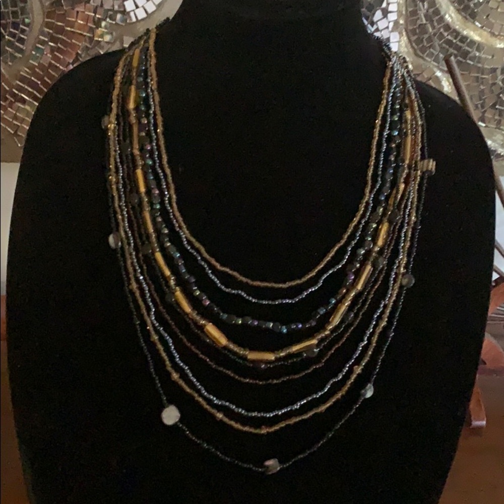 Beaded multicolored necklace